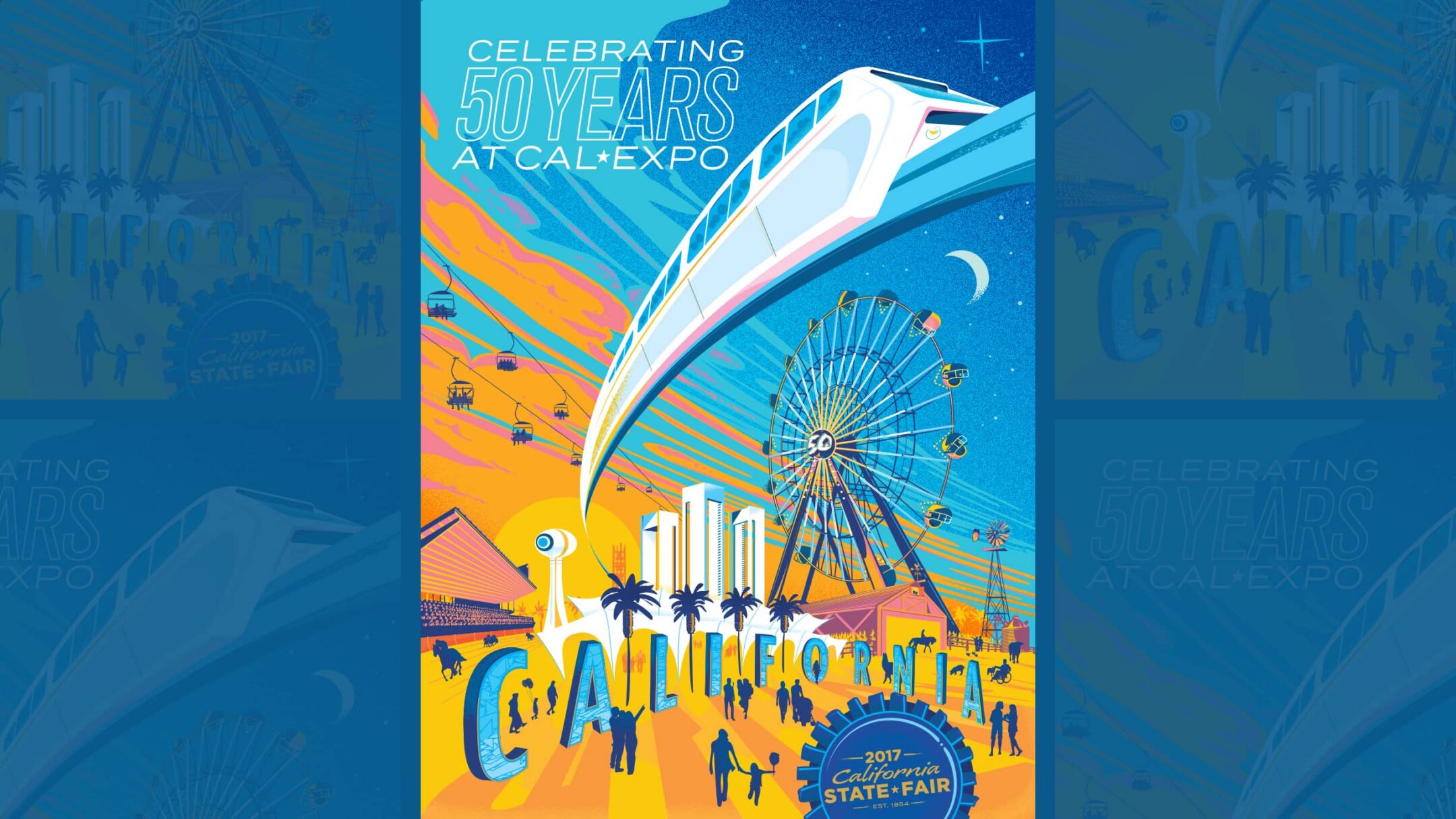 California State Fair 50th Anniversary Poster